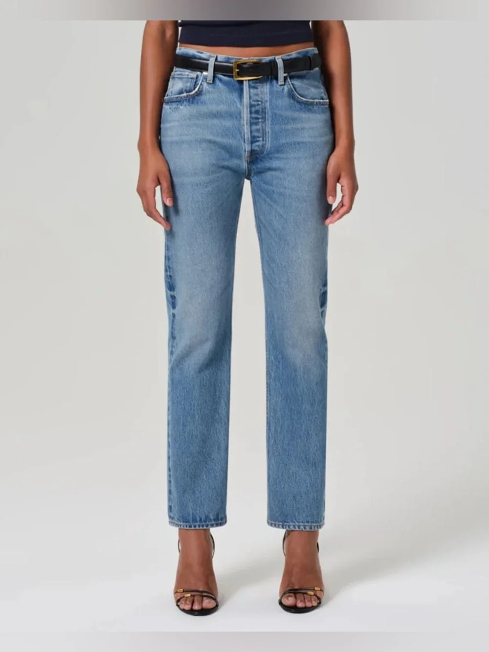 CITIZENS OF HUMANITY Blaine High Rise Straight Jeans in Perri 31